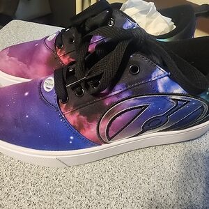 Galaxy Print Sneakers with Black Laces